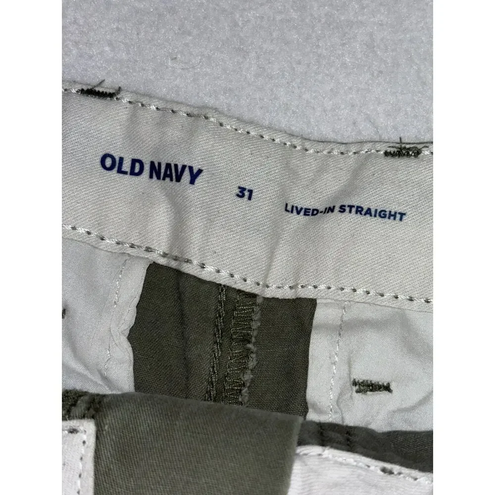 Old Navy Shorts Women’s Green Size 31 Lived-In Straight Utility Cotton